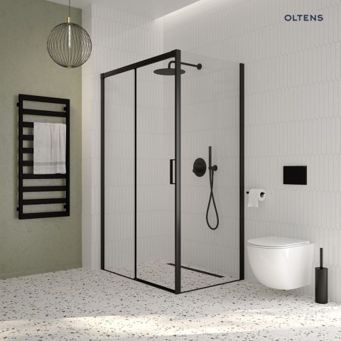 Langan Oltens Langan 80 uniwersalny 2w1 odpływ prysznicowy liniowy 80 cm z kołnierzem czarny mat 30007300 Langan Oltens Langan 80 uniwersalny 2w1 odpływ prysznicowy liniowy 80 cm z kołnierzem czarny mat 30007300