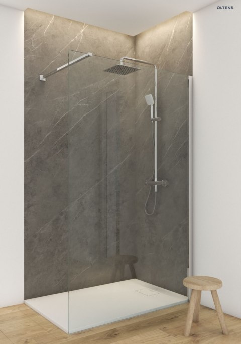 Bergytan Oltens Bergytan brodzik 100x80 cm prostokątny RockSurface biały 15100000 Bergytan Oltens Bergytan brodzik 100x80 cm prostokątny RockSurface biały 15100000