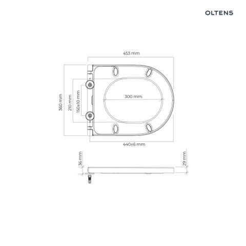 Jog Oltens Jog deska sedesowa wolnoopadająca biała 45117000 Jog Oltens Jog deska sedesowa wolnoopadająca biała 45117000