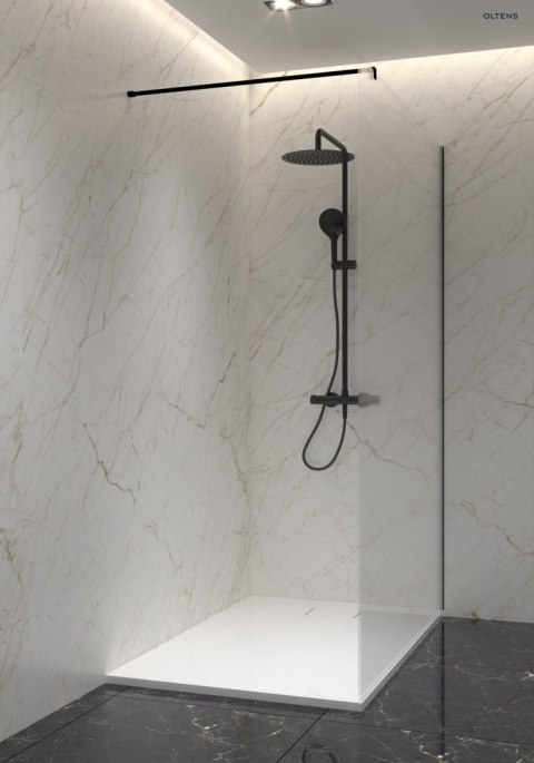 Bergytan Oltens Bergytan brodzik 100x90 cm prostokątny RockSurface biały 15101000 Bergytan Oltens Bergytan brodzik 100x90 cm prostokątny RockSurface biały 15101000