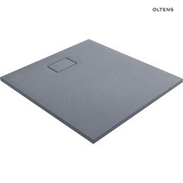 Bergytan Oltens Bergytan brodzik 100x90 cm prostokątny RockSurface szary beton 15101700