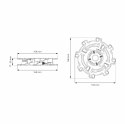 A DD GROUP REGULOWANY WSPORNIK TARASOWY SPIRAL i DYSTANS 17-30