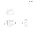 Hadsel Oltens Hadsel miska WC wisząca PureRim z powłoką SmartClean biała 42539000