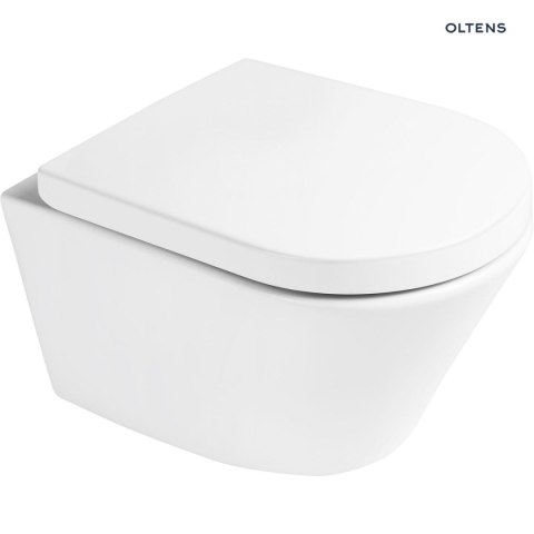 Jog Stille Oltens Jog Stille miska WC wisząca PureRim SmartClean biały połysk 42528000 Jog Stille Oltens Jog Stille miska WC wisząca PureRim SmartClean biały połysk 42528000