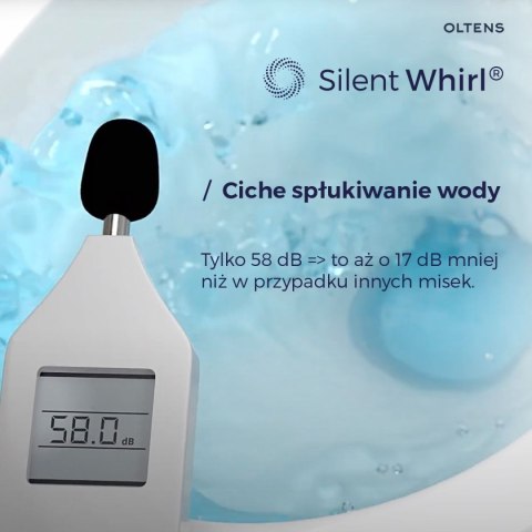 Jog Stille Oltens Jog Stille miska WC wisząca PureRim SmartClean biały połysk 42528000 Jog Stille Oltens Jog Stille miska WC wisząca PureRim SmartClean biały połysk 42528000