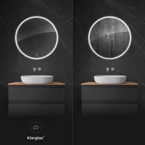 Nordlis Oltens Nordlis lustro 100 cm okrągłe z oświetleniem LED i systemem Klarglas 64102000 Nordlis Oltens Nordlis lustro 100 cm okrągłe z oświetleniem LED i systemem Klarglas 64102000