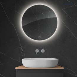 Nordlis Oltens Nordlis lustro 60 cm okrągłe z oświetleniem LED i systemem Klarglas 64108000