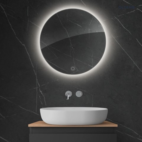 Nordlis Oltens Nordlis lustro 60 cm okrągłe z oświetleniem LED i systemem Klarglas 64108000 Nordlis Oltens Nordlis lustro 60 cm okrągłe z oświetleniem LED i systemem Klarglas 64108000