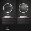 Nordlis Oltens Nordlis lustro 60 cm okrągłe z oświetleniem LED i systemem Klarglas 64108800