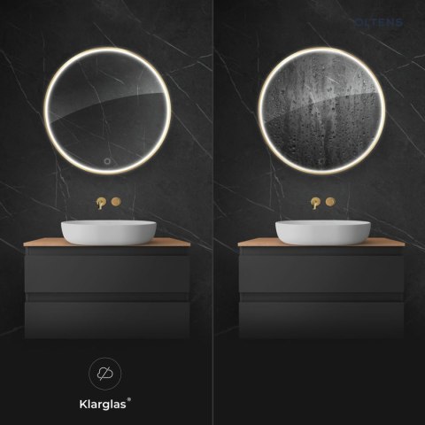 Nordlis Oltens Nordlis lustro 60 cm okrągłe z oświetleniem LED i systemem Klarglas 64108800 Nordlis Oltens Nordlis lustro 60 cm okrągłe z oświetleniem LED i systemem Klarglas 64108800