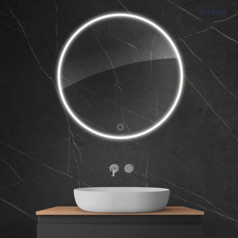 Nordlis Oltens Nordlis lustro 80 cm okrągłe z oświetleniem LED i systemem Klarglas 64101000 Nordlis Oltens Nordlis lustro 80 cm okrągłe z oświetleniem LED i systemem Klarglas 64101000