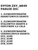 Deante Syfon do zlewozmywaka granitowego 1-komorowego - Space-Saver