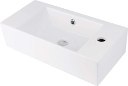 Deante Umywalka ceramiczna nablatowa/ścienna z miejscem na baterię - prawa