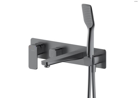 Hadsel Oltens Hadsel bateria wannowo-prysznicowa podtynkowa 4-otworowa grafit 34109400 Hadsel Oltens Hadsel bateria wannowo-prysznicowa podtynkowa 4-otworowa grafit 34109400