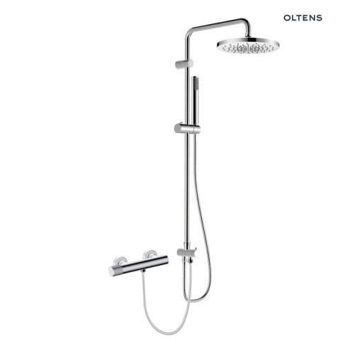 Hamnes Oltens Hamnes zestaw prysznicowy z baterią prysznicową ścienną chrom 36051100 Hamnes Oltens Hamnes zestaw prysznicowy z baterią prysznicową ścienną chrom 36051100
