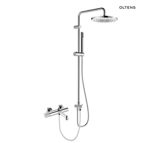 Hamnes Oltens Hamnes zestaw prysznicowy z baterią wannowo-prysznicową ścienną chrom 36047100 Hamnes Oltens Hamnes zestaw prysznicowy z baterią wannowo-prysznicową ścienną chrom 36047100