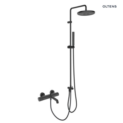 Hamnes Oltens Hamnes zestaw prysznicowy z baterią wannowo-prysznicową ścienną czarny mat 36047300 Hamnes Oltens Hamnes zestaw prysznicowy z baterią wannowo-prysznicową ścienną czarny mat 36047300