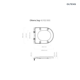 Jog Oltens Jog deska sedesowa wolnoopadająca Slim biała 45102000