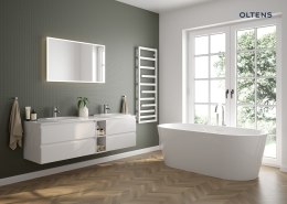 Molle Oltens Molle bateria wannowo-prysznicowa kompletna wolnostojąca nikiel 34300910