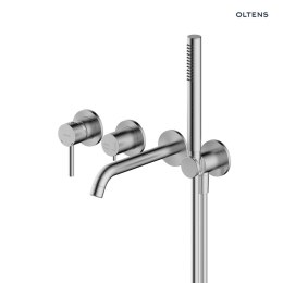 Molle Oltens Molle bateria wannowo-prysznicowa podtynkowa 4-otworowa nikiel 34105910