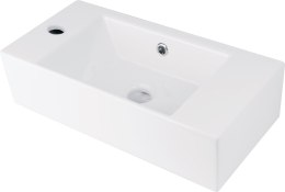 Deante Umywalka ceramiczna nablatowa/ścienna z miejscem na baterię - lewa