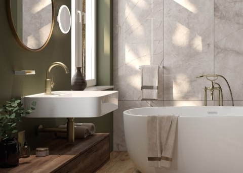 Deante Umywalka ceramiczna nablatowa/ścienna z miejscem na baterię Deante Umywalka ceramiczna nablatowa/ścienna z miejscem na baterię