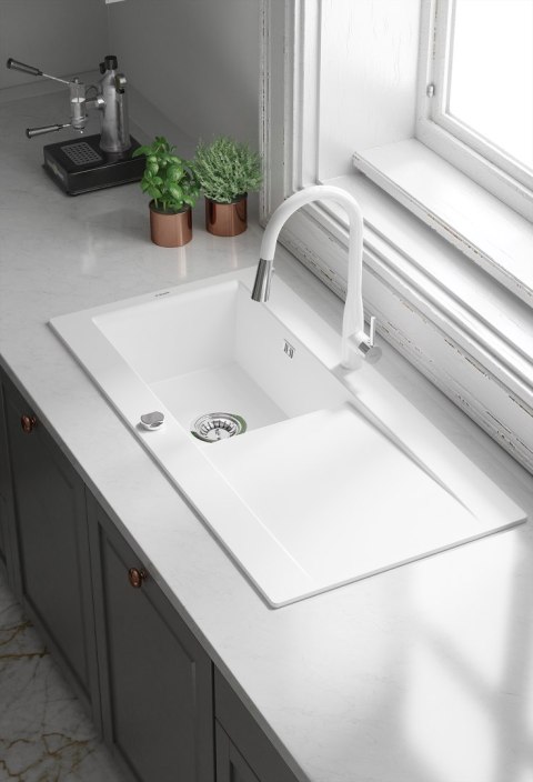 Deante Zlewozmywak ceramiczny 1-komorowy z ociekaczem Deante Zlewozmywak ceramiczny 1-komorowy z ociekaczem