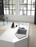Deante Zlewozmywak granitowy 1.5-komorowy z ociekaczem - Space-Saver