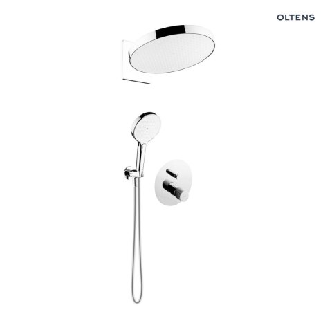 Hamnes Oltens Hamnes zestaw bateria wannowo-prysznicowa podtynkowa z deszczownicą Regna i słuchawką 3 funkcyjną Luva EasyClick chrom 36 Hamnes Oltens Hamnes zestaw bateria wannowo-prysznicowa podtynkowa z deszczownicą Regna i słuchawką 3 funkcyjną Luva EasyClick chrom 36