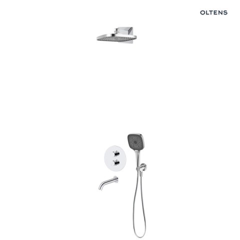 Katla Oltens Katla zestaw bateria wannowo-prysznicowa podtynkowa z deszczownicą Vann (S) i słuchawką 3 funkcyjną Havis EasyClick (S) c Katla Oltens Katla zestaw bateria wannowo-prysznicowa podtynkowa z deszczownicą Vann (S) i słuchawką 3 funkcyjną Havis EasyClick (S) c