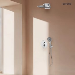 Molle Oltens Molle zestaw bateria wannowo-prysznicowa podtynkowa z deszczownicą Vann i słuchawką 3 funkcyjną Havis EasyClick chrom 360