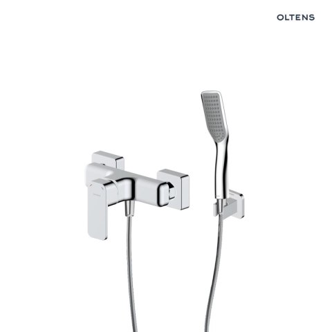 Hadsel Zestaw Oltens Hadsel bateria prysznicowa ścienna z kompletem natryskowym Tinde Hald chrom 36057100 Hadsel Zestaw Oltens Hadsel bateria prysznicowa ścienna z kompletem natryskowym Tinde Hald chrom 36057100