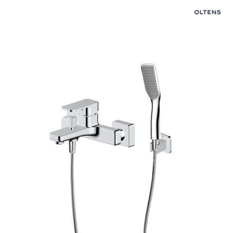 Hadsel Zestaw Oltens Hadsel bateria wannowo-prysznicowa ścienna z kompletem natryskowym Tinde Hald chrom 36056100 Hadsel Zestaw Oltens Hadsel bateria wannowo-prysznicowa ścienna z kompletem natryskowym Tinde Hald chrom 36056100