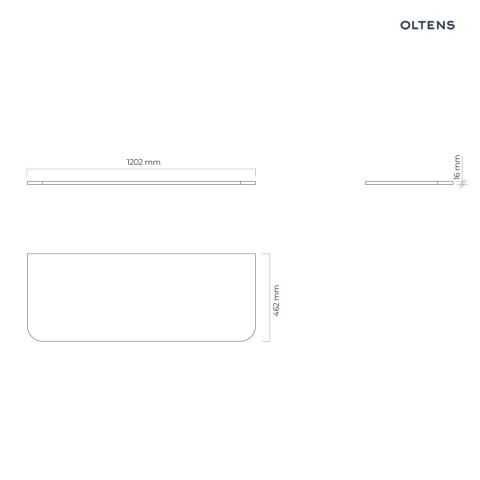 Hamnes Oltens Hamnes blat naszafkowy 120 cm kaszmir 63015900