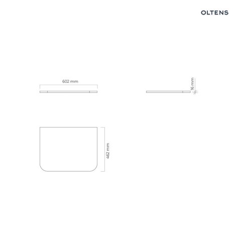 Hamnes Oltens Hamnes blat naszafkowy 60 cm dąb 63012060