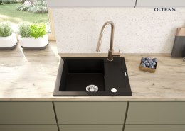 Litla Oltens Litla bateria kuchenna stojąca z wyciąganą wylewką miedź szczotkowana 35204610