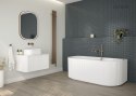 Lom Thin Oltens Lom Thin umywalka 52x30 cm nablatowa z powłoką SmartClean biała 40828000