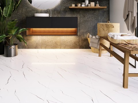 Mavros Bianco Lappato GRS.308A.L 60x60 - Ścienno - podłogowa - Półpoler Mavros Bianco Lappato GRS.308A.L 60x60 - Ścienno - podłogowa - Półpoler