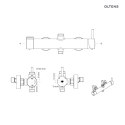 Molle Oltens Molle zestaw prysznicowy nikiel 36504910