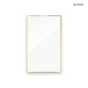 Nordlis Oltens Nordlis lustro 60x100 cm prostokątne z oświetleniem z przodu z matą grzewczą złoty 64106800