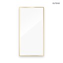 Nordlis Oltens Nordlis lustro 60x120 cm prostokątne z oświetleniem z przodu z matą grzewczą złoty 64107800
