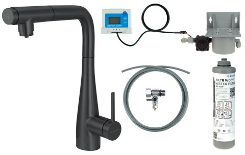 Deante Bateria kuchenna z zestawem do filtracji wody
 z wyciąganą wylewką