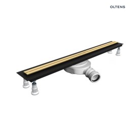 Langan Oltens Langan Slim odpływ prysznicowy liniowy 60 cm złoto połysk/złoto szczotkowane 30009800