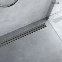 Langan Oltens Langan Slim odpływ prysznicowy liniowy 90 cm grafit połysk/grafit szczotkowany 30012400