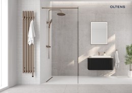 Langan Oltens Langan Slim odpływ prysznicowy liniowy 90 cm miedź połysk/miedź szczotkowana 30012610