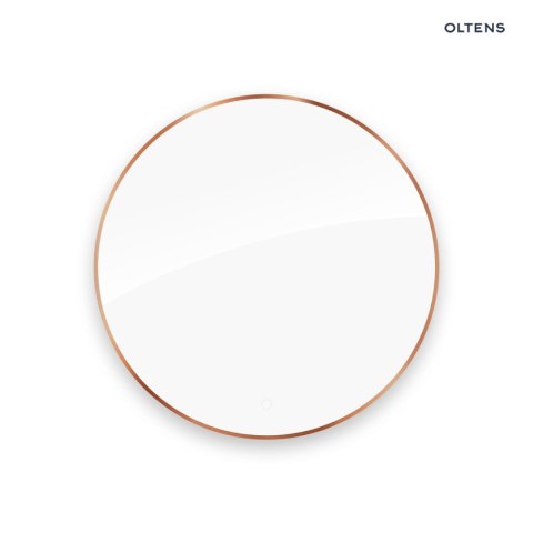 Nordlis Oltens Nordlis lustro 100 cm okrągłe z oświetleniem od tyłu z matą grzewczą miedź szczotkowana 64110610