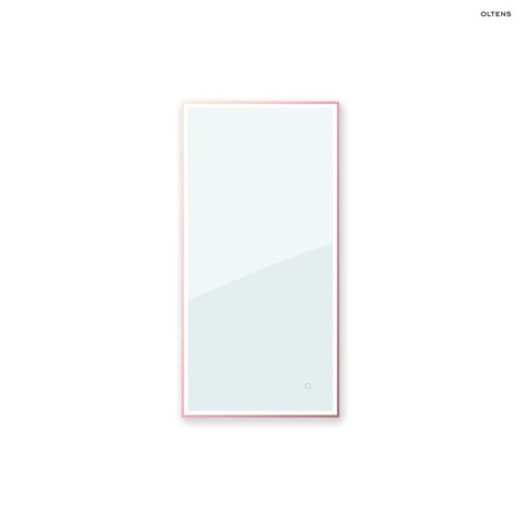 Nordlis Oltens Nordlis lustro 60x100 cm prostokątne z oświetleniem od tyłu z matą grzewczą miedź szczotkowana 64111610