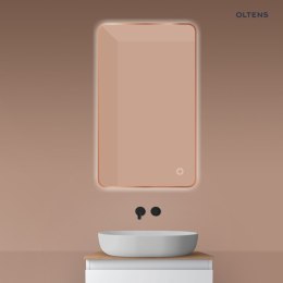 Nordlis Oltens Nordlis lustro 60x100 cm prostokątne z oświetleniem od tyłu z matą grzewczą miedź szczotkowana 64120610