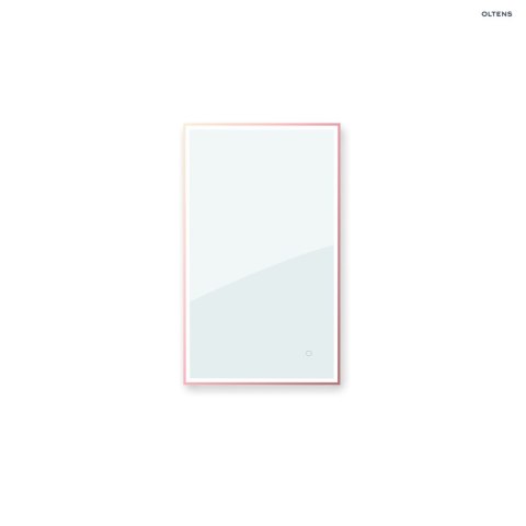 Nordlis Oltens Nordlis lustro 60x100 cm prostokątne z oświetleniem z przodu z matą grzewczą miedź szczotkowana 64106610