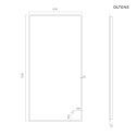 Nordlis Oltens Nordlis lustro 60x120 cm prostokątne z oświetleniem od tyłu z matą grzewczą miedź szczotkowana 64112610